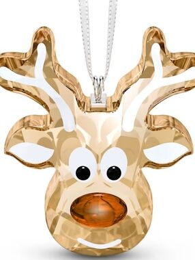 New Swarovski Gingerbread Reindeer Christmas Collector Ornament